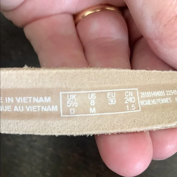 Elegant Women's Cream Wedge Sandals - Picture 10 of 10